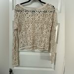 Crochet Crop Sweater Sz M Size M Photo 2