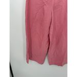 Eileen Fisher  Cropped Wide Leg Pants Women Large Pink Silk Casual Light Summer Photo 2