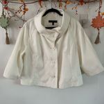 Harvé Benard Harve Benard Cream A-line jacket Photo 4