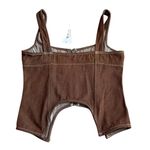 12th Tribe Size S Cutout Corset Tank Brown Western Cowgirl Bustier Trendy NWT Photo 3