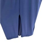 BHLDN Size US 12 Short Sleeve Maxi Dress Formal Dark Blue Navy Wedding Party Photo 4