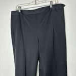 Nordstrom NWT Gallia Moda NEW Black Side Zip Crop Cotton Blend Dress Pants Size 10 Photo 3