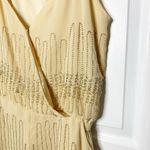 Freeway Apparel Freeway Sz Large Cream Beaded Sequin Sleeveless Strappy Dressy Romper Photo 2