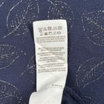 Boden Hannah Sweatshirt Dress 4R Navy Foil Leaf Print Mini Dress Pockets Cozy Blue Size 4 Photo 9