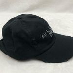 Dist Rict But First Fizzies Black Distressed Adjustable Baseball Dad Mom Hat Cap Photo 1