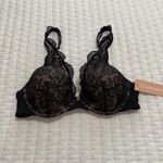 Third Love Black & Nude 32C 1/2 Lace Contour Plunge Bra Missing Pads Size undefined Photo 11