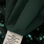 VICI TYRA SEQUIN PUFF SLEEVE CUTOUT BACK MINI DRESS - Emerald Green Photo 6