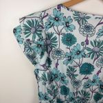 Bloomchic Floral Midi Dress Sz 18/20 Stretch Waist Bloomcore Flowy Boho Cottage Green Photo 3