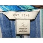 Cato Est. 1946 Ladies Blue Blouse Top Size S Beaded Faux Necklace Bell SS V-Neck Photo 8