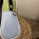 Estee Lauder Retro Lime Green And Cerulean Blue Color Block Make Up Bag Clutch Photo 5