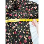 J.Crew‎ Midnight Vintage Floral Ruffle Sheer Long Sleeve Blouse Top Black Size S Photo 9