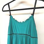 Y2K Babydoll Teal Mini Slip Dress Lolita Bows Ruffle Lingerie Kawaii Large Blue Photo 1