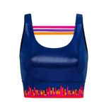 NWT Crowned Athletics Empire City Sports Bra Size Large Blue Photo 2