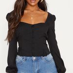 Pretty Little Thing square neck button blouse Photo 1