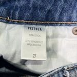 Pistola  Denim Light Wash Distressed Mini Skirt Sz 27 Photo 5