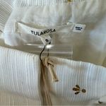 Tularosa White & Metallic Gold Midi Skirt Size Small Photo 3