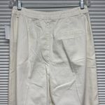 frame denim FRAME NWT Ecru Ivory High Waist Wide Leg Denim Pleated Front Chino Pants Photo 4