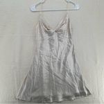 Princess Polly  “Marilyn” Satin Knot Front Mini Dress Photo 1