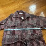 ZARA Women's PLAID CHECK TWEED KNIT OVERSHIRT JACKET & SKIRT SET Sz L NWT RARE Photo 12