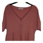 Be cool ‎ Boho Coral Short Sleeved Dress Size L Photo 1