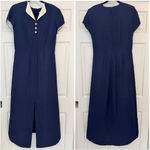Danny & Nicole Vintage  Navy & White Sailor Dress Size 12 Photo 1