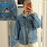 University Of Delaware Denim Jacket Blue Size L Photo 1