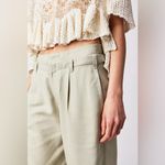 Free People  Falling Out Straight Leg Trouser in Alfalfa Size 4 Photo 5