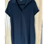 Coco + Carmen  Black Polo Short Sleeve Mini Dress Sheer Jersey Black Size S / M Photo 4