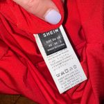 SheIn Strapless red mini bodycon dress size small Photo 2