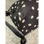 Alice + Olivia Daisy Print Black Canvas Duffel Bag Unisex Travel Photo 3