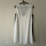 BCBGMAXAZRIA BCBG White combo "NAOMIE" V Neck Sleeveless Dress With Inner Slip Size XS NWOT Photo 5