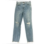 True Religion Starr distressed mid rise cropped straight denim jeans size 28 y2k Photo 2