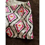 Ann Taylor Loft Embroidered Linen Olive Pink Orange The Riviera Shorts Size 00 Photo 7