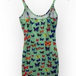 SheIn 90's Style Butterfly Print Spaghetti Straps Mini Casual Dress Photo 2