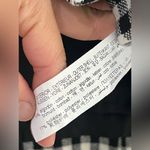 ZARA  BLACK SINGLE BREASTED LAPEL COLLAR GINGHAM CROPPED BLAZER SIZE Med Photo 5