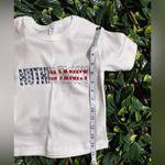 Cotton Baby Rib White “Nuthin Fancy” T Size XS Photo 4