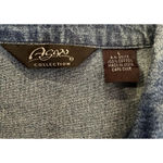 Agapo Large Denim Jean Top Jacket Embroidered Floral‎ Colorful Boho Cottage VTG Red Photo 6