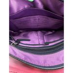 Sharif Hand Painted Genuine Leather Art Deco Handbag & Matching Makeup Pouch Photo 11