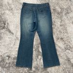 Angels Vintage Y2K 90s Floral Stitchwork Sequin High Rise Flare Leg Petite Jeans Photo 7