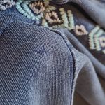 Sundance FADED FIELDS NAVY SUNWASHED FLORAL EMBROIDERED JOGGER PANTS SMALL Photo 3