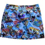 Loudmouth Multicolored Fairway Postcards From The‎ Wedge Golf Skort 6 Pickleball Photo 0