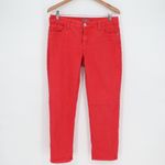 Chico's  So Slimming Red Ankle Crop Jeans Pants Size 4 Photo 1