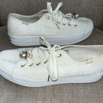 Kate Spade Keds X New York Triple Kick Floral Eyelet & Pearl Sneakers Photo 5