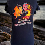 Teeturtle Womens Top Sz XS Navy Blue Vision Wanda Wandavision Scarlet‎ Witch Tee Photo 0