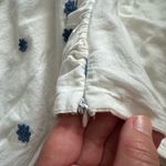 Farm Rio Flower-Embroidered Cotton Crop Top Size M Photo 8