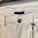 Pinko 'BLACK' women's size 28 super stretch bull denim brill white jeans 30x34 " Photo 1