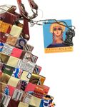 Nahui Ollin Colorful Woven Wristlet Clutch Red Photo 2