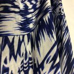 Anthropologie Michael Stars Blue & White Boho Duster OS Photo 4