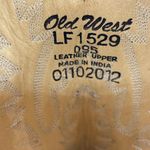 Old West  Womens 9.5 Boots LF1529 Leather Upper Cowboy Western Brown Photo 3