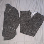 Aamikast Gray Button Up Pajama Set Size Large Photo 0
